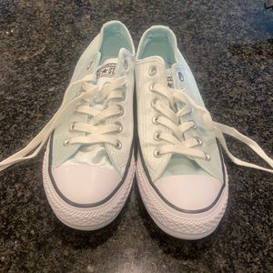 Converse new w/out tags mint green velvet